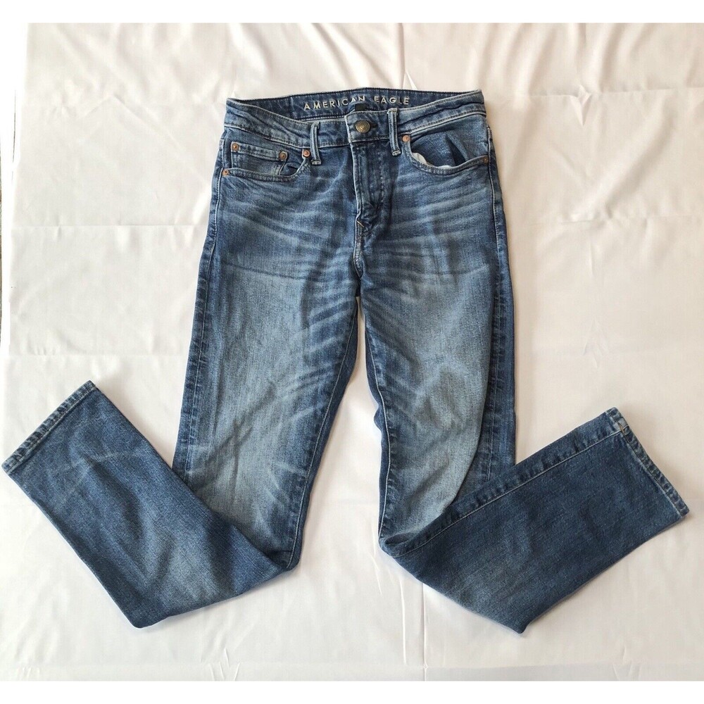 American Eagle Flex Fit Men's Slim Straight Blue Jeans Size 29x30